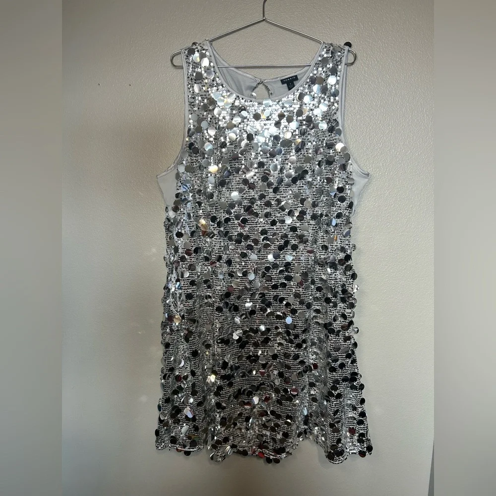 torrid Silver Sequin Mini Dress - Picture 2 of 8